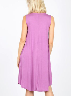 Zenana - Viscose Sleeveless Dress