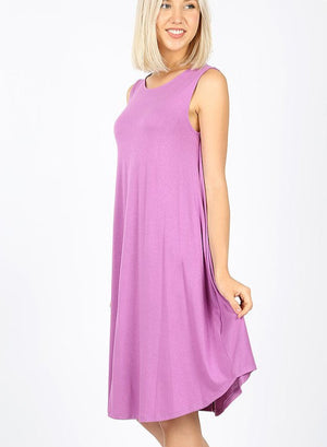 Zenana - Viscose Sleeveless Dress