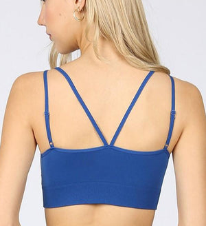 double criss-cross bralette