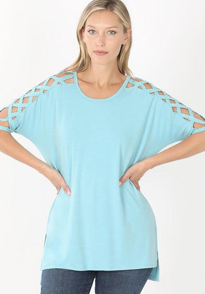 Criss-Cross Shoulder Top