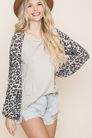 leopard print top