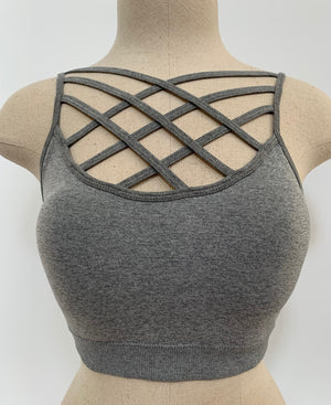 All The Basics Seamless Bralette - Charcoal