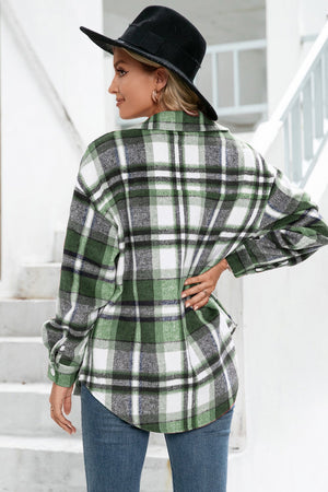 Plaid Buttoned down shirt Green