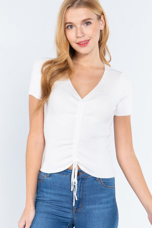 Short sleeve top - off white