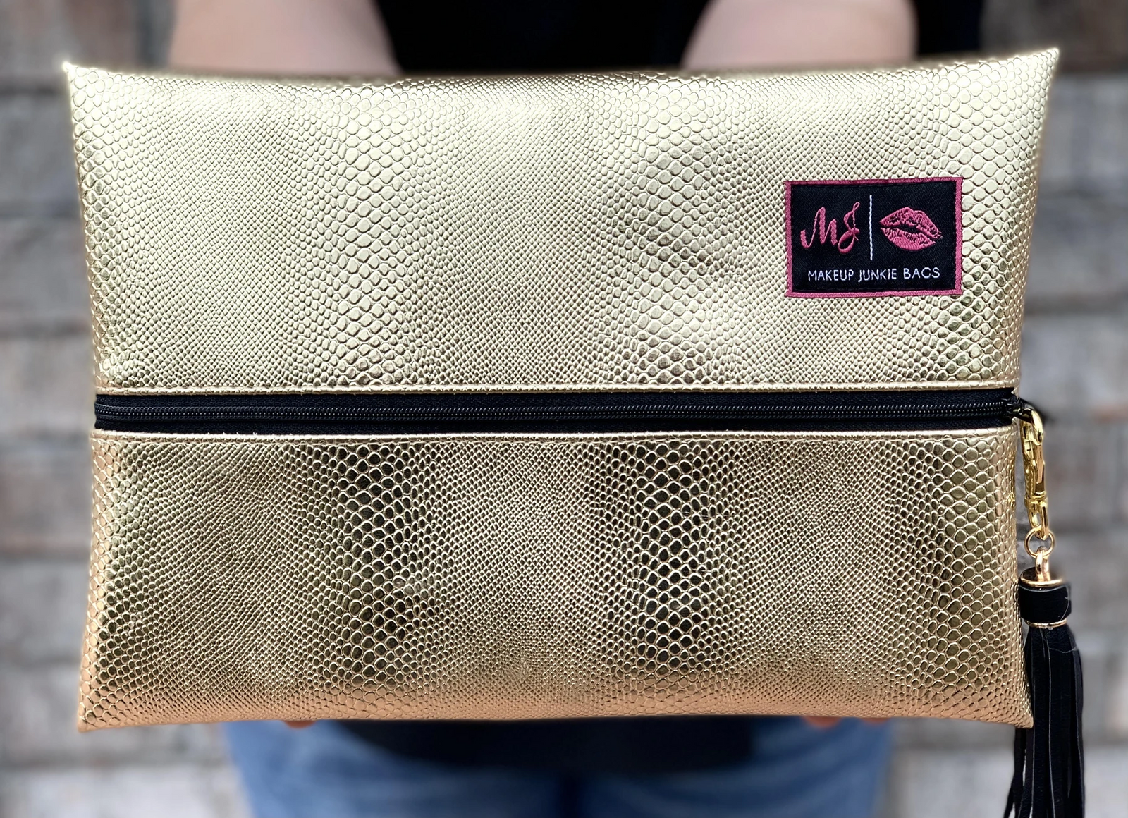 Makeup Junkie Gold Serpent Bag - Mini 