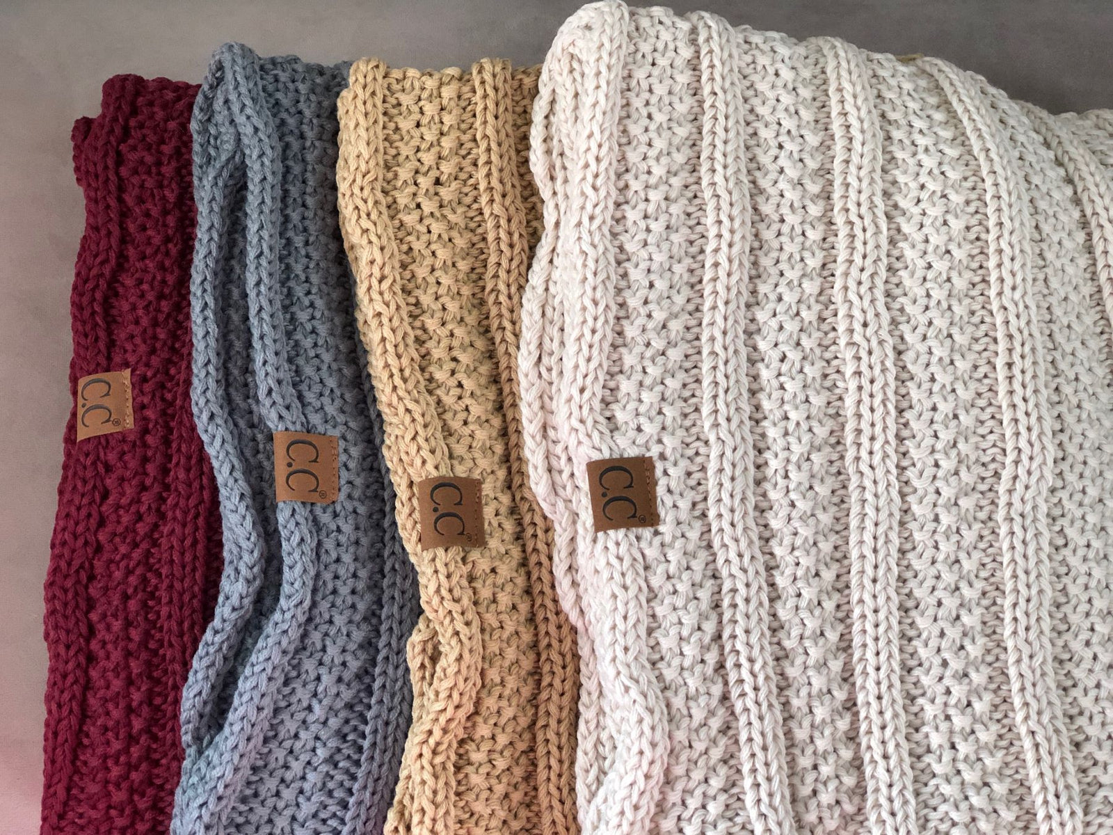 C.C. Ribbed Knit Infinity Scarf