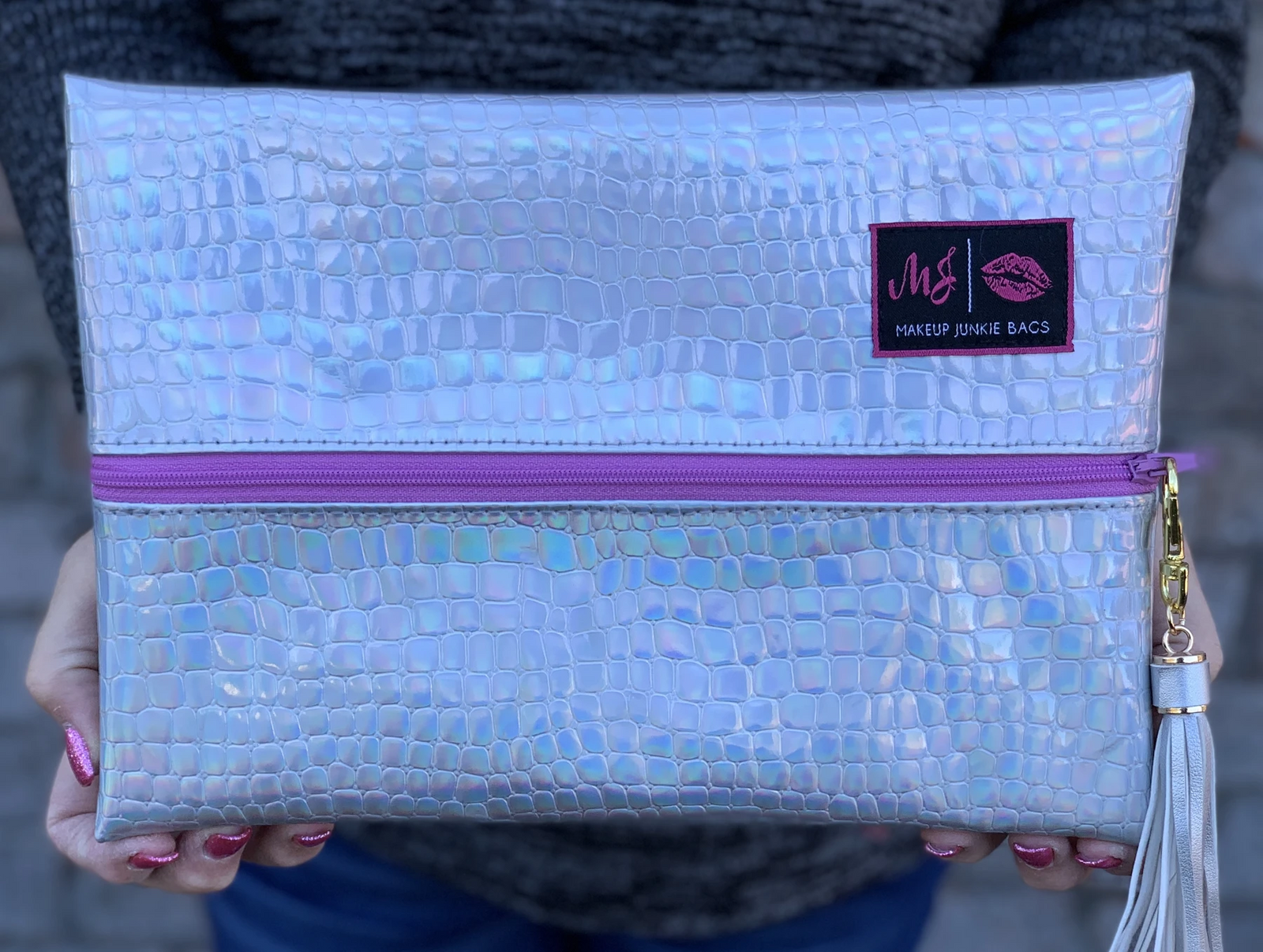 Jumbo Top Zipper- MJ Dream – Makeup Junkie Bags